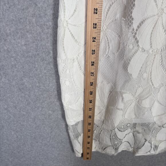 Meaneor Dress Small Lace Sheer Back Romantic Bachelorette Party Resort Cruise - Picture 4 of 12